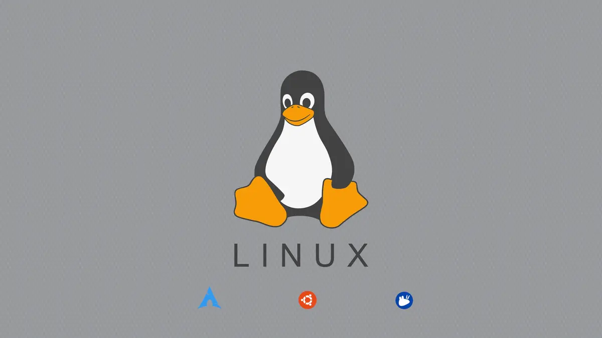 Linux with Arch Linux, Ubuntu, and Xubuntu symbols
